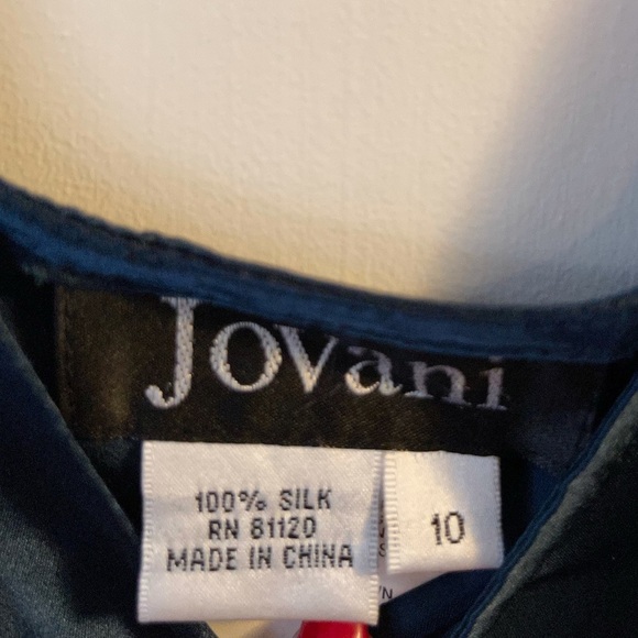 Jovani Deep Green Silk Tank - Picture 4 of 4